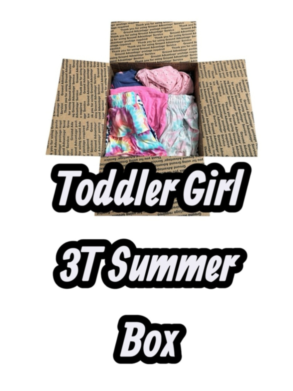 Toddler Girl Size 3T Spring Summer Clothing Bundle Box All Brands Shorts Tops